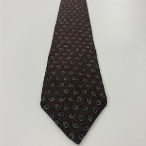 Austin Grey Italian Silk Brown Patterned Men's Tie